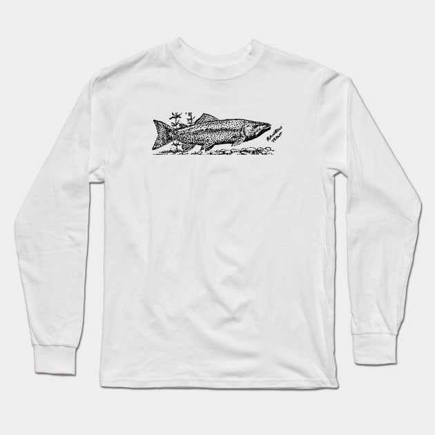 Rainbow trout Long Sleeve T-Shirt by scdesigns